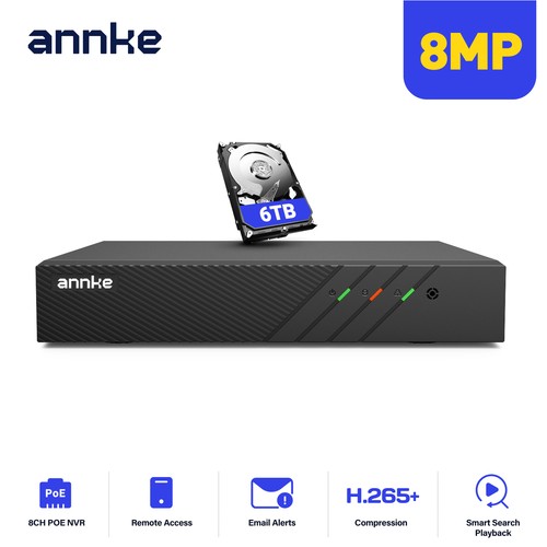 Annke 8mp poe 8ch nvr - annke,
