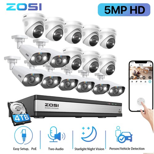 Zosi 16ch 5mp poe - zosi,